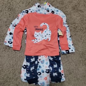 NWT 3T Wonder Nation Pajama and Robe Set